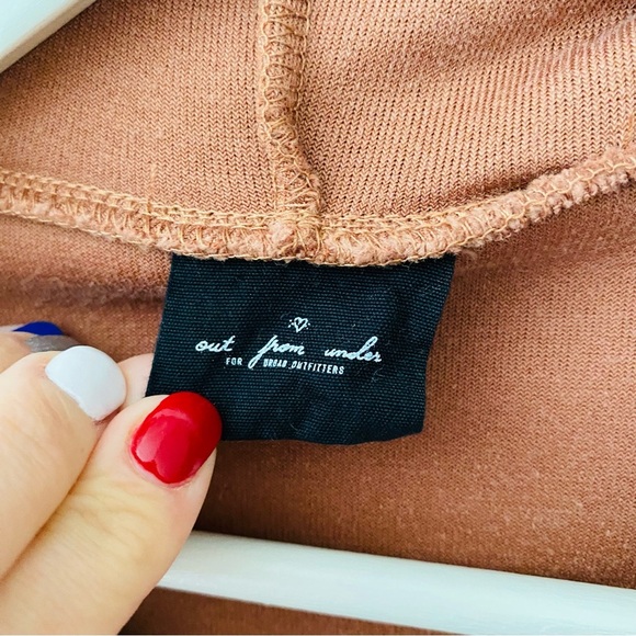 Urban Outfitters Oversized Button Up Hoodie Brown Sz XS - Picture 4 of 10